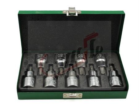 جعبه آلن بکس ستاره ای 9 عددی درایو 1/2 تاپ تول T20-T60 کد GAAD0903