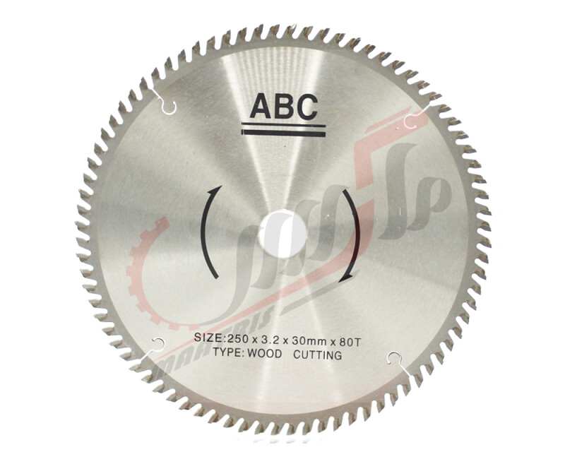 تیغ اره الماسه چوب بر 250*3.2*30*80 ABC