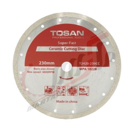 صفحه سرامیک بر قطر 230 مدل T2420-230 توسن