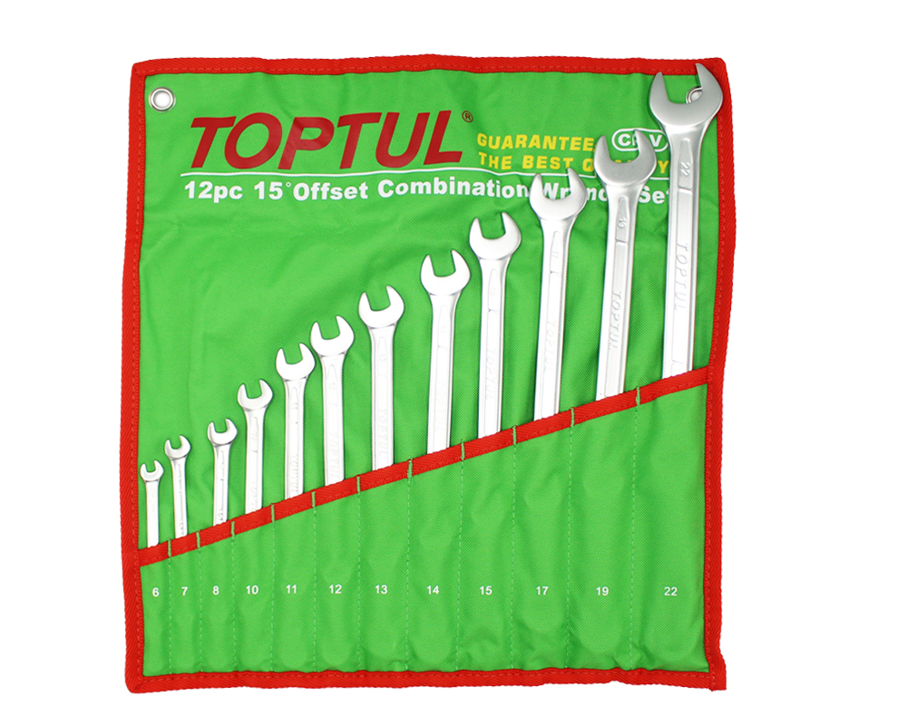 ست آچار دو سر تخت 12 عددی 6-22 تاپ تول TOPTUL