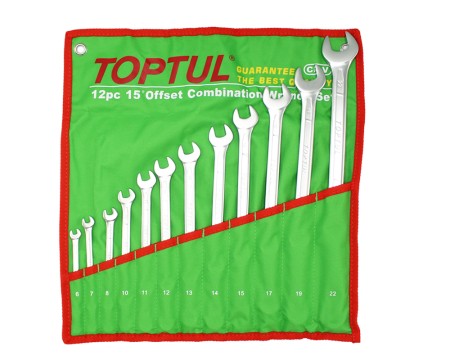 ست آچار دو سر تخت 12 عددی 6-22 تاپ تول TOPTUL