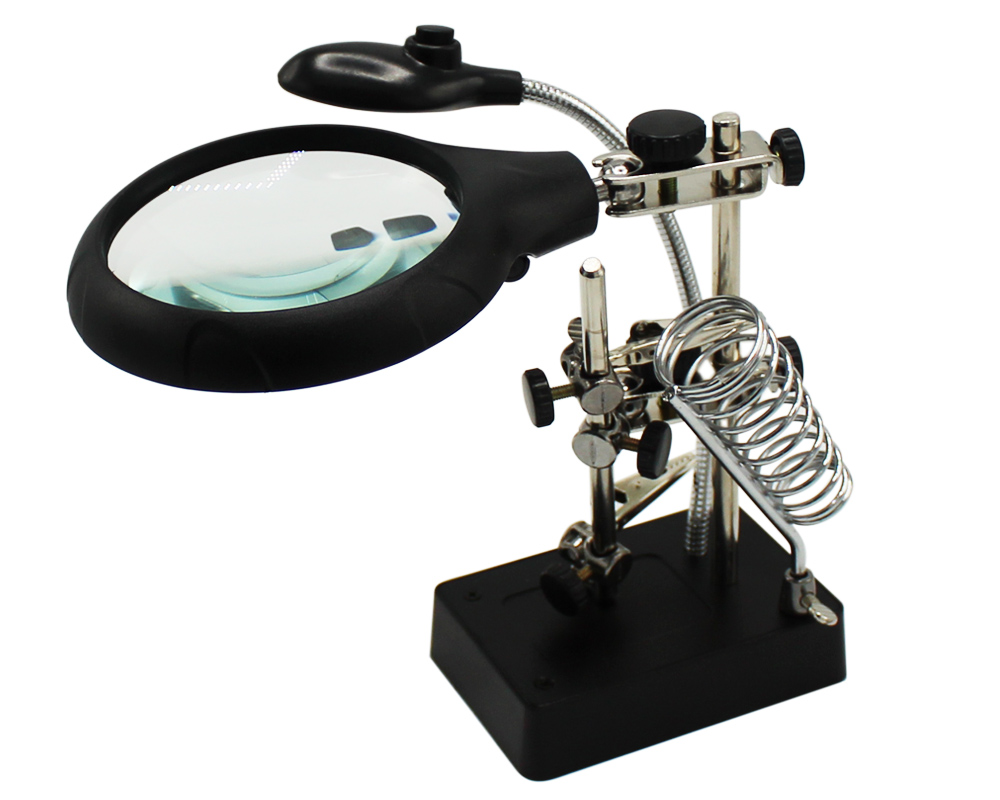 ذره بین رومیزی پایه دار الکتریکی مدل mg-16129-c