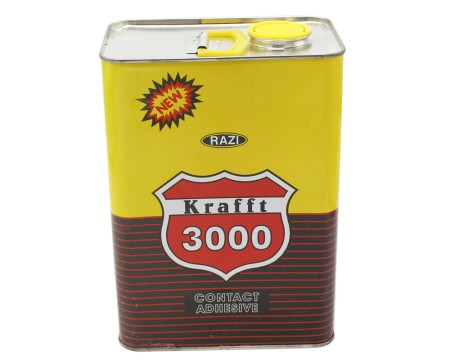 چسب قوطی کرافت 3000 برند رازی حجم 4 لیتر