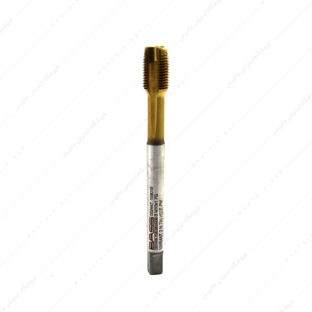 قلاویز ماشینی مستقیم HSSE سایز 10 گام 1 دنده ریز برند باس