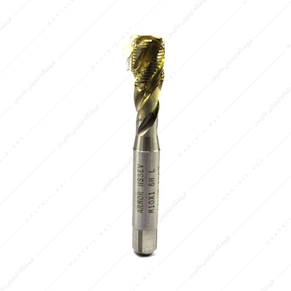 قلاویز ماشینی مارپیچ HSSE سایز 10 گام 1 دنده ریز برند ARMOR