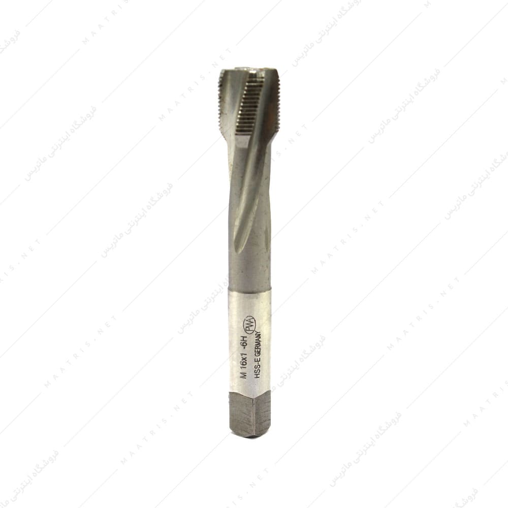 قلاویز ماشینی مارپیچ HSSE سایز 16 گام 1 دنده ریز برند پی دبلیو ای