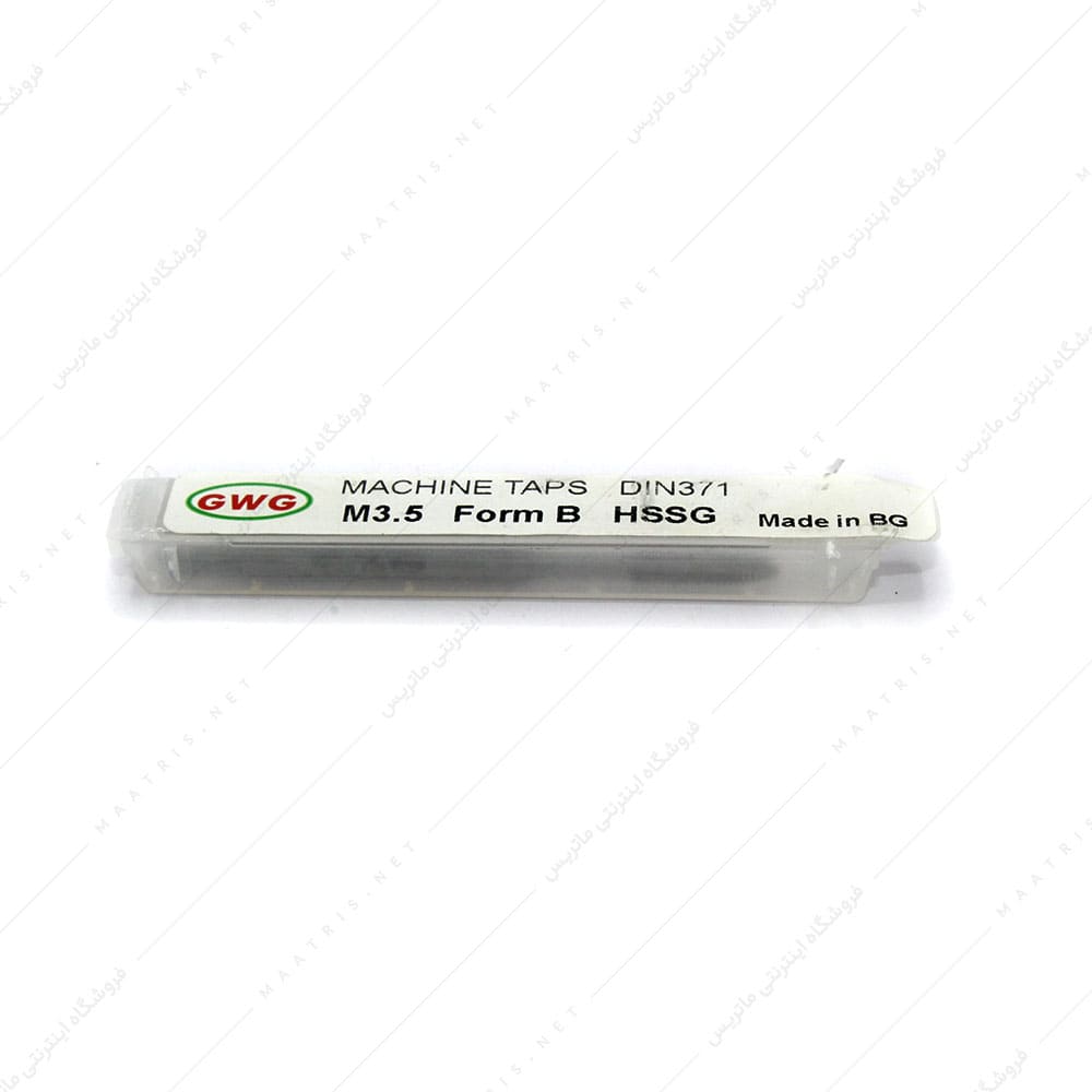 قلاویز ماشینی مستقیم HSSG سایز 3/5 میلی متر برند جی دبلیو جی
