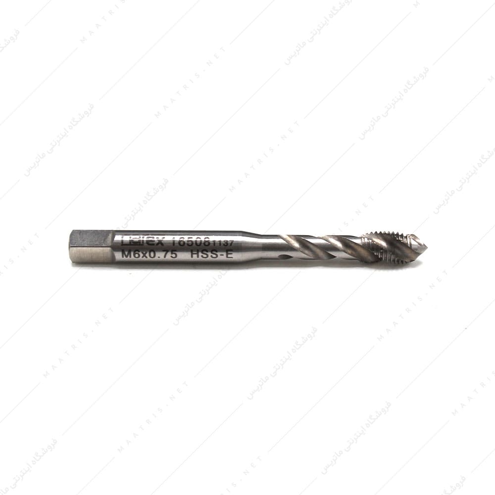 قلاویز ماشینی مارپیچ HSSE سایز 6 گام 0.75 دنده ریز برند نارکس