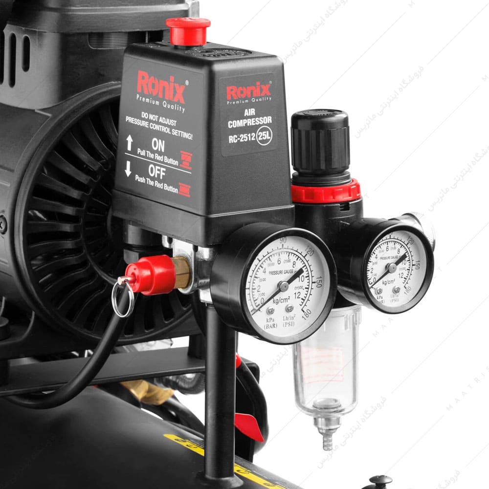 کمپرسور باد سایلنت 25 لیتری رونیکس مدل RC-2512
