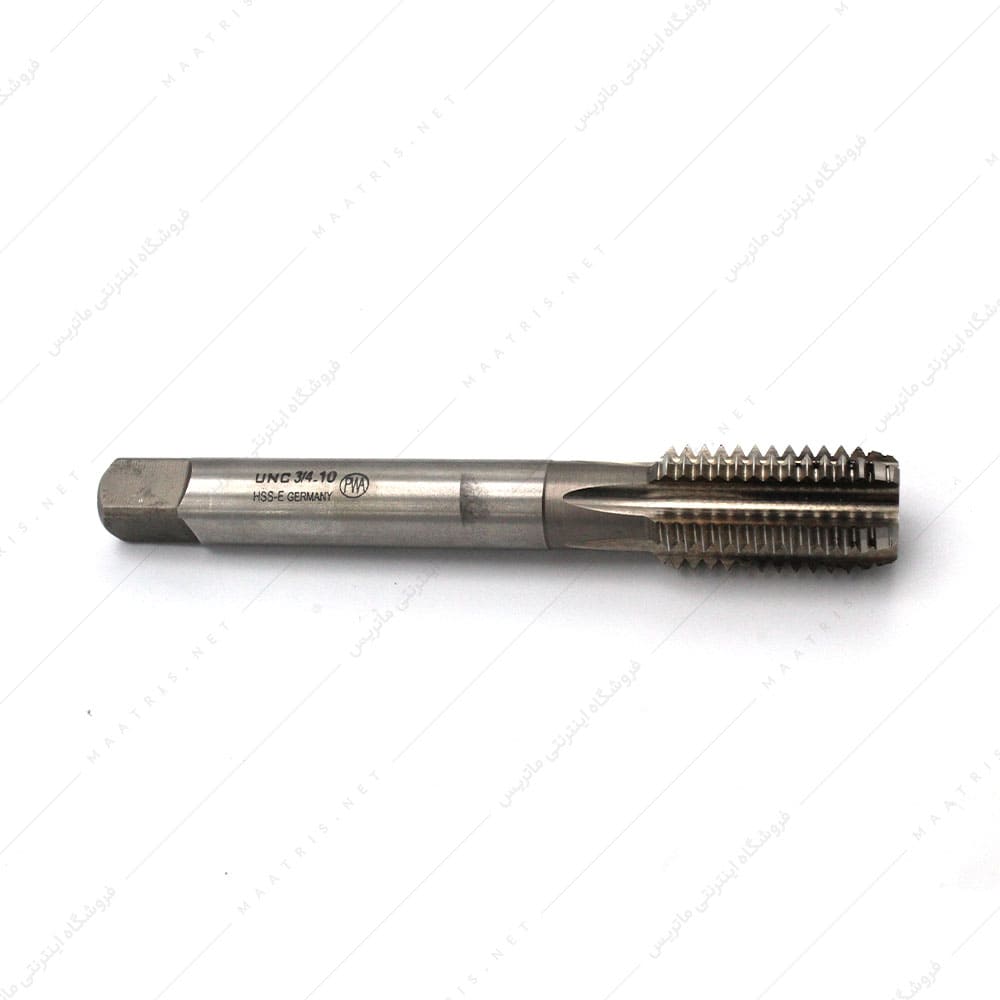 قلاویز ماشینی مستقیم HSSE سایز 3/4 اینچ 10 دنده UNC برند PWA