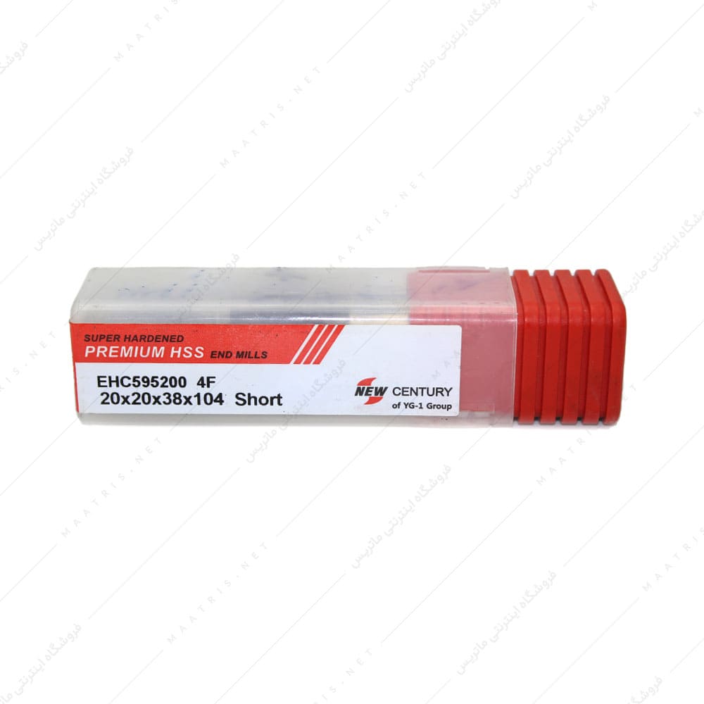 فرز انگشتی 20 HSS سرتخت طول 104 برند YG