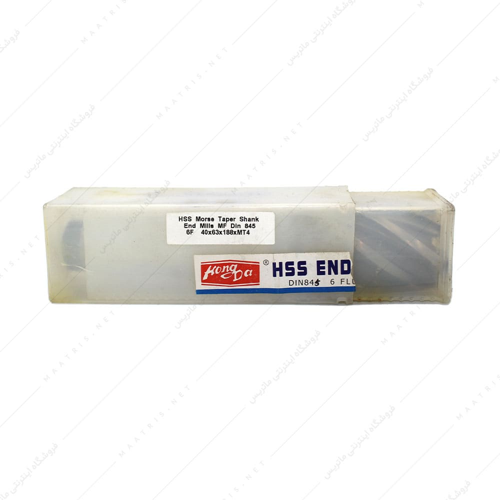 فرز انگشتی 40 HSS سرتخت طول 188 برند هانگدا