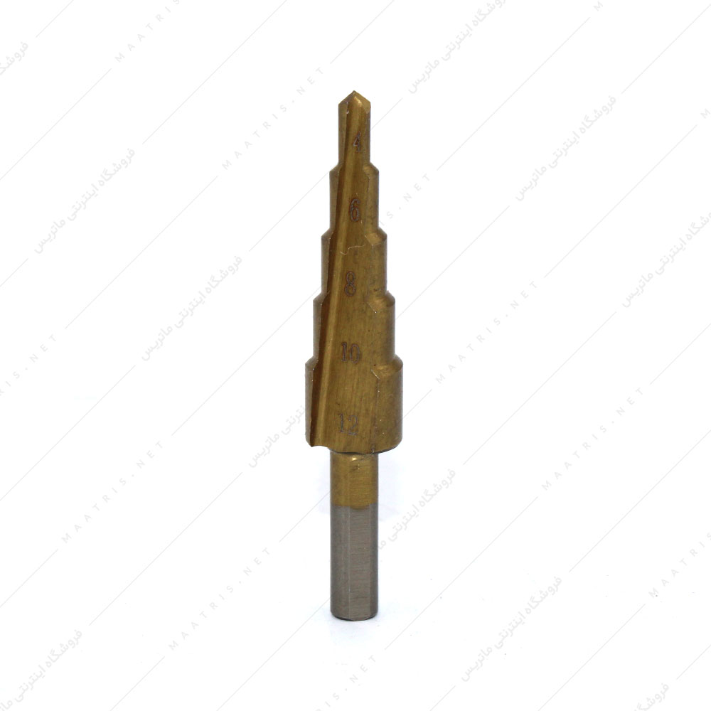 مته کاجی مخروطی سایز 4 تا 12 میلی متر جنس HSS
