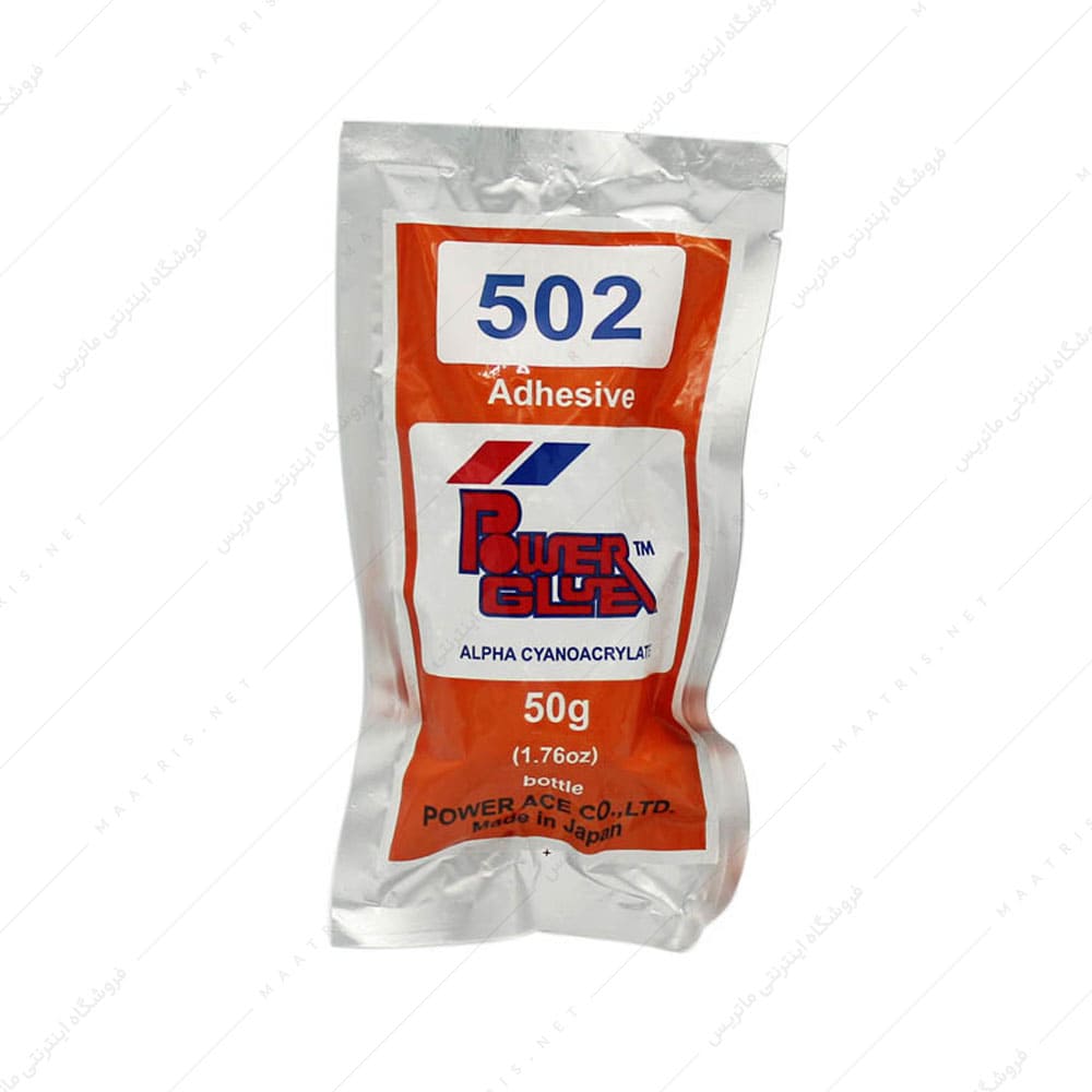 چسب قطره ای 50 گرمی مدل 502 برند پاور گلو