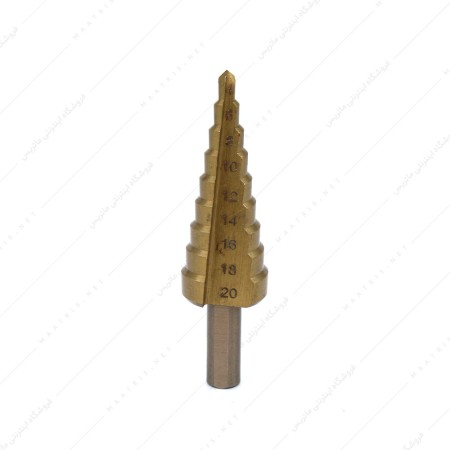 مته کاجی مخروطی سایز 4 تا 20 میلی متر جنس HSS