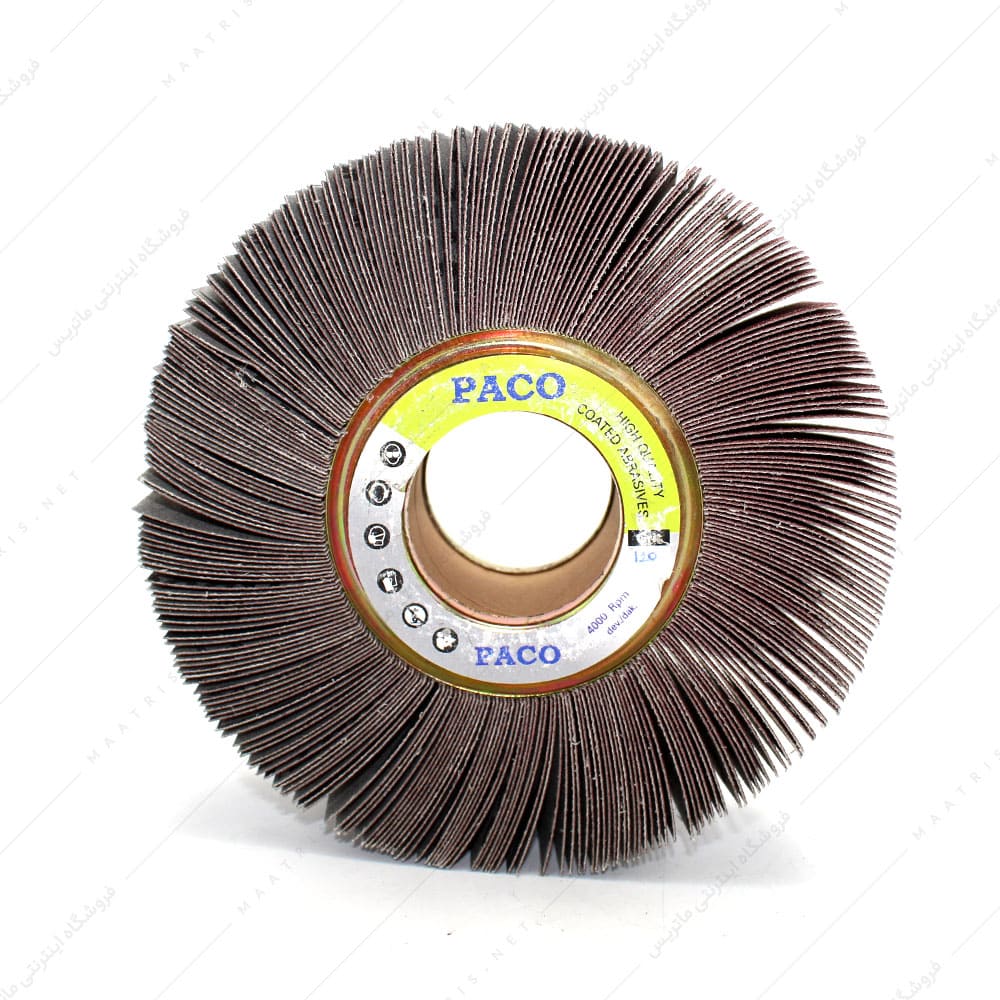 سنباده هزارلا قطر 165 ضخامت 50 میلیمتر زبری p120 برند پاکو