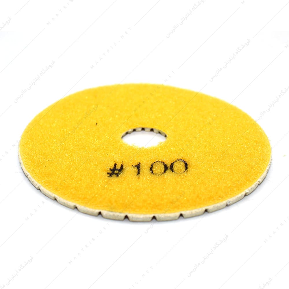 پد سنباده الماسه پشت کرکی قطر 100 میلیمتر زبری P1000