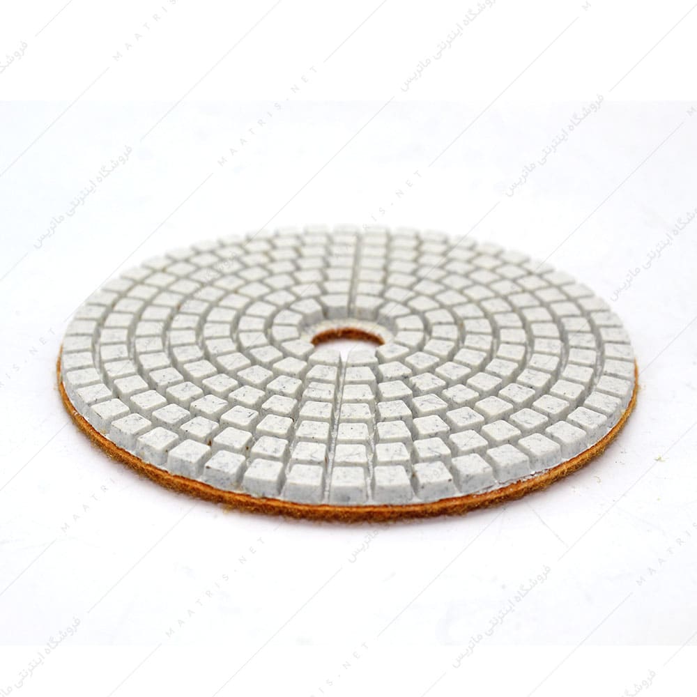 پد سنباده الماسه پشت کرکی قطر 100 میلیمتر زبری P300 برند ERIS