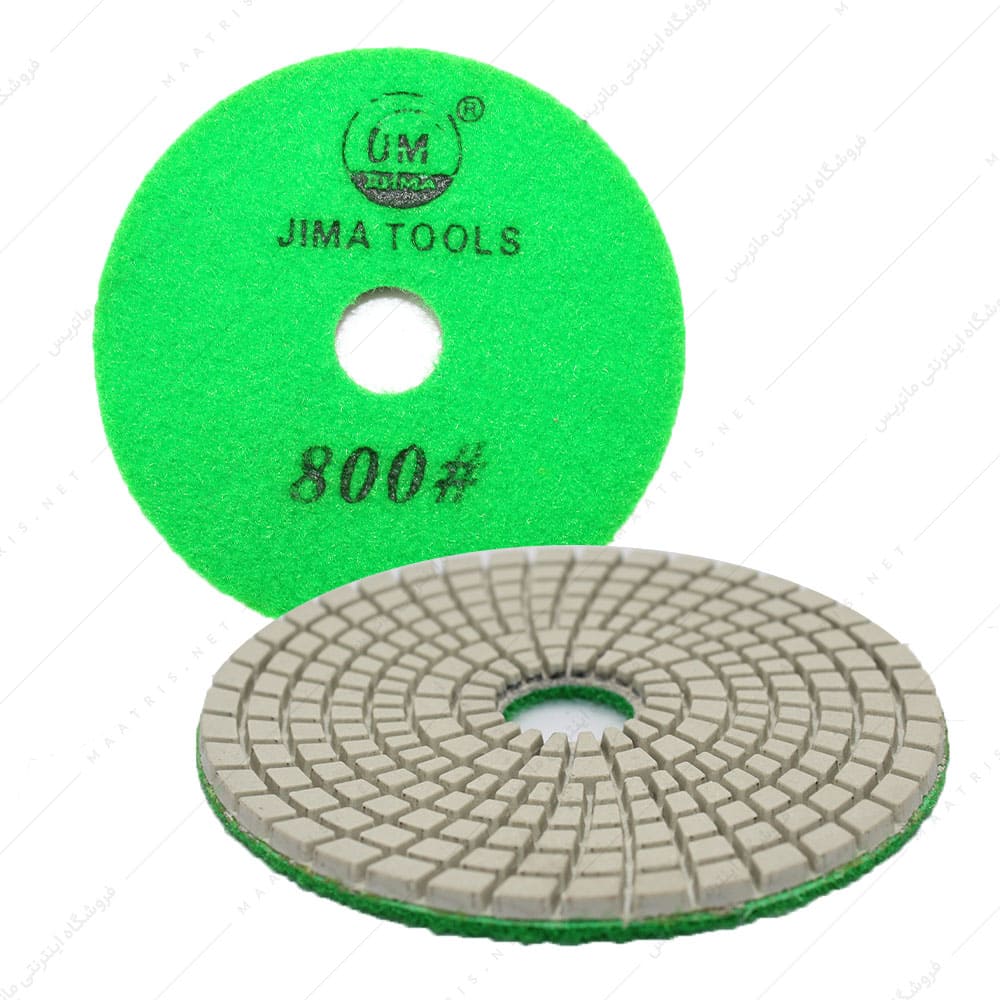 پد سنباده الماسه پشت کرکی قطر 100 میلیمتر زبری P800 برند GM
