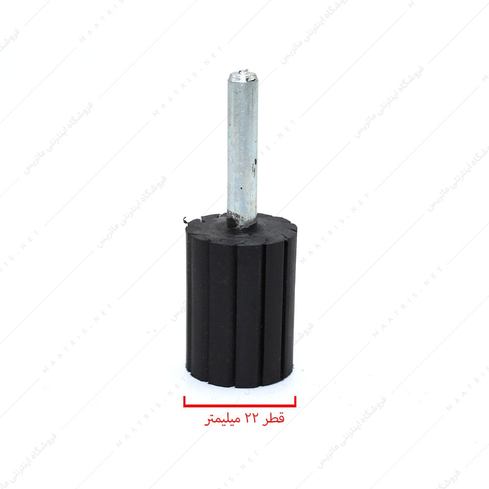 لاستیک سنباده حلقوی قطر 22 دنباله 6 میلیمتر ترک