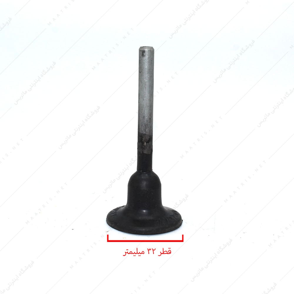 لاستیک سنباده سر دریلی کف ساب پشت چسبی قطر 32 دنباله 6 میلیمتر
