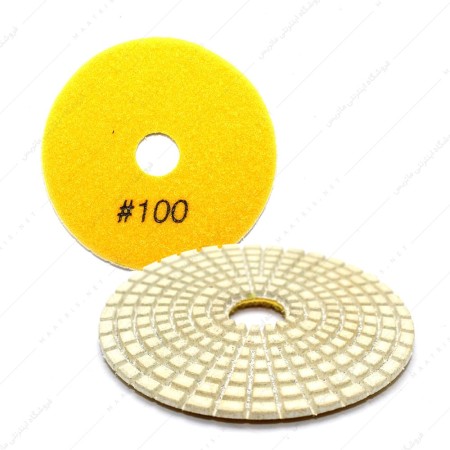 پد سنباده الماسه پشت کرکی قطر 100 میلیمتر زبری P1000