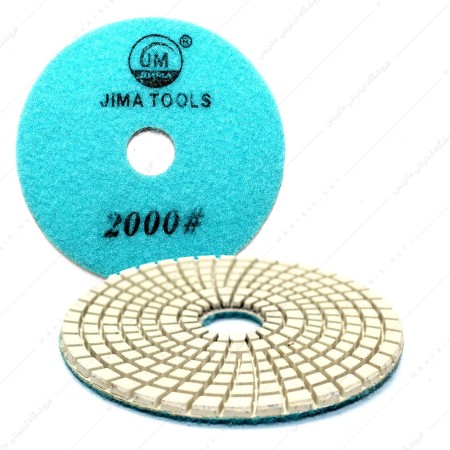 پد سنباده الماسه پشت کرکی قطر 100 میلیمتر زبری P2000 برند GM