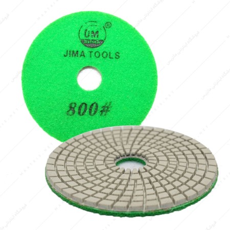 پد سنباده الماسه پشت کرکی قطر 100 میلیمتر زبری P800 برند GM