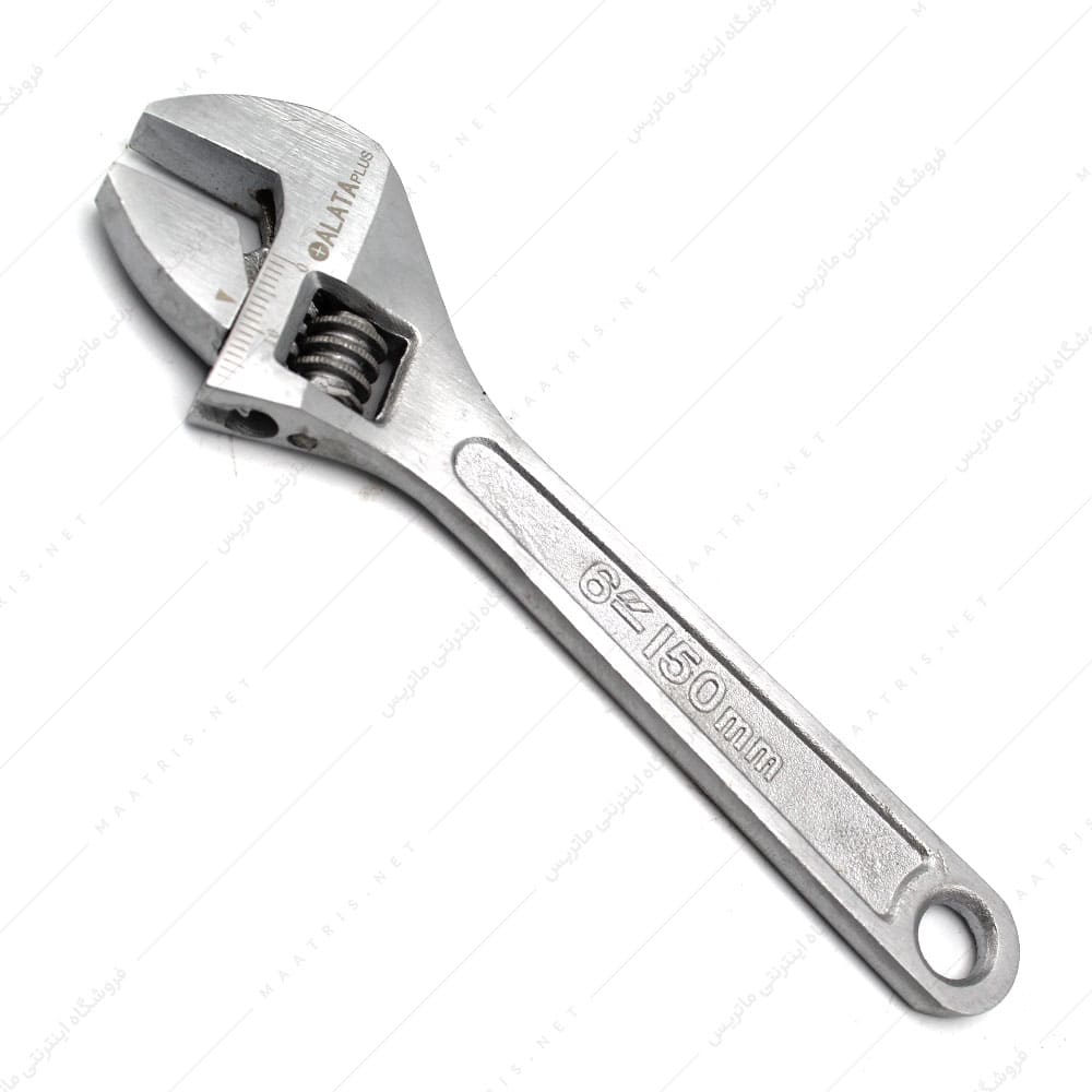 آچار فرانسه 6 اینچ برند آلاتا پلاس کد 8906