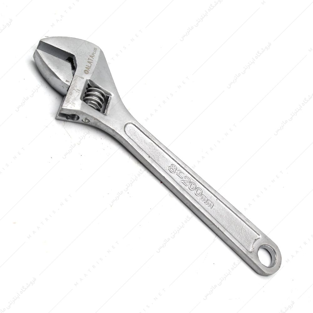 آچار فرانسه 8 اینچ برند آلاتا پلاس کد 8908