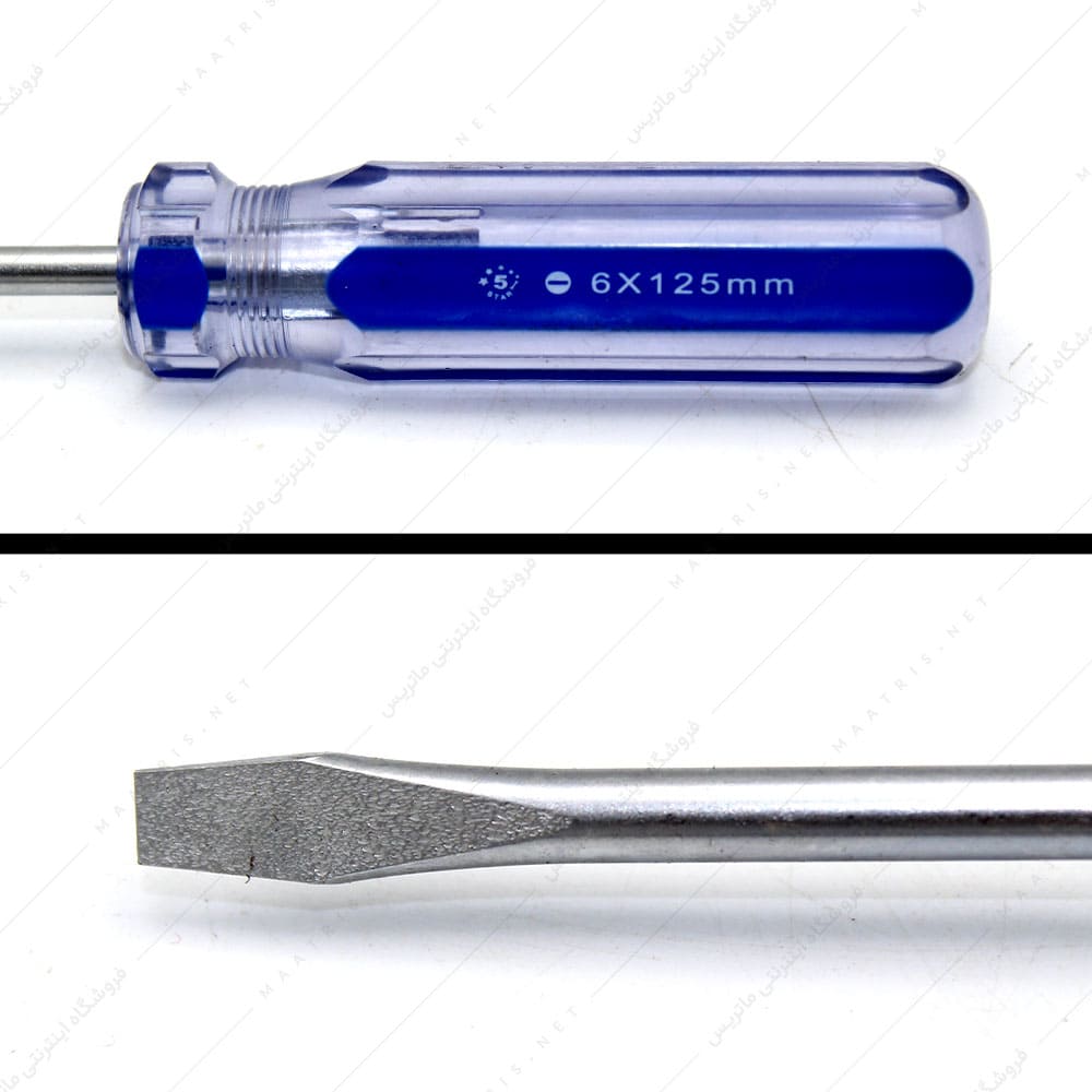 پیچ گوشتی دوسو قطر 6 طول 125 میلیمتر برند فایو استار