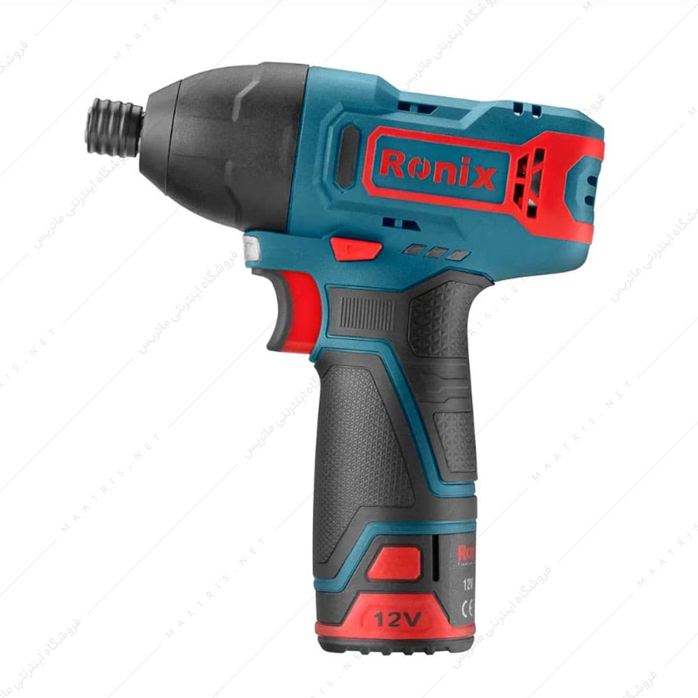 کیت پیچ گوشتی چکشی شارژی 12 ولت کد 8104K برند رونیکس