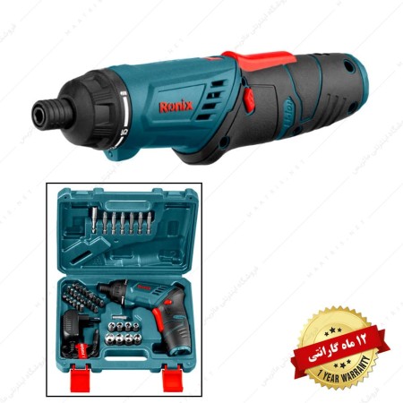 پیچ گوشتی شارژی 3.6 ولت کد 8530 برند رونیکس