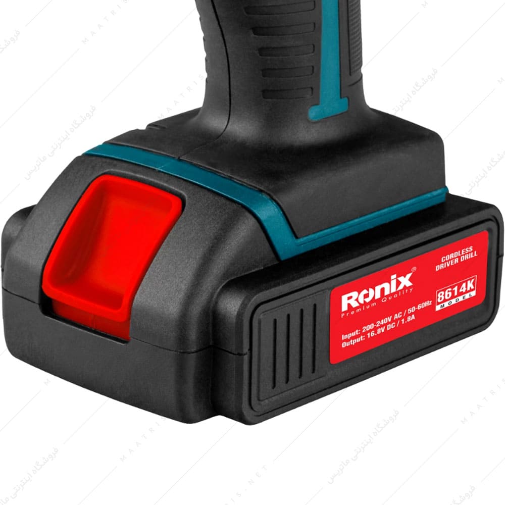 کیت دریل پیچ گوشتی شارژی 14/4 ولت کد 8614K برند رونیکس