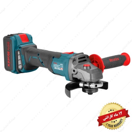 مینی فرز شارژی 20ولت موتور براش لس کد 8901 برند رونیکس