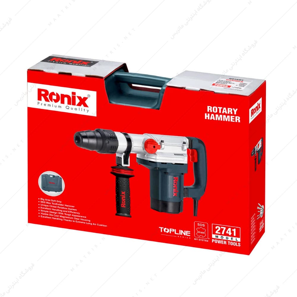 دریل بتن کن 40 میلی متری - 1250 وات TOPLINE کد 2741 برند رونیکس