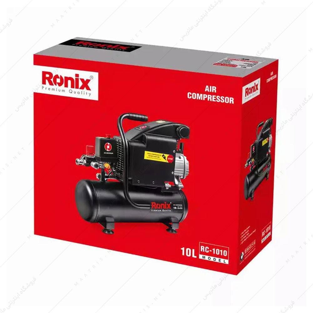 کمپرسور باد 10 لیتری کد RC-1010 برند رونیکس