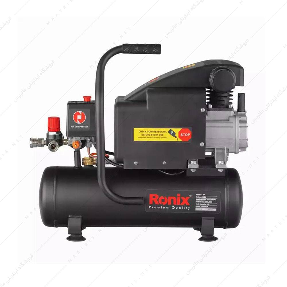 کمپرسور باد 10 لیتری کد RC-1010 برند رونیکس
