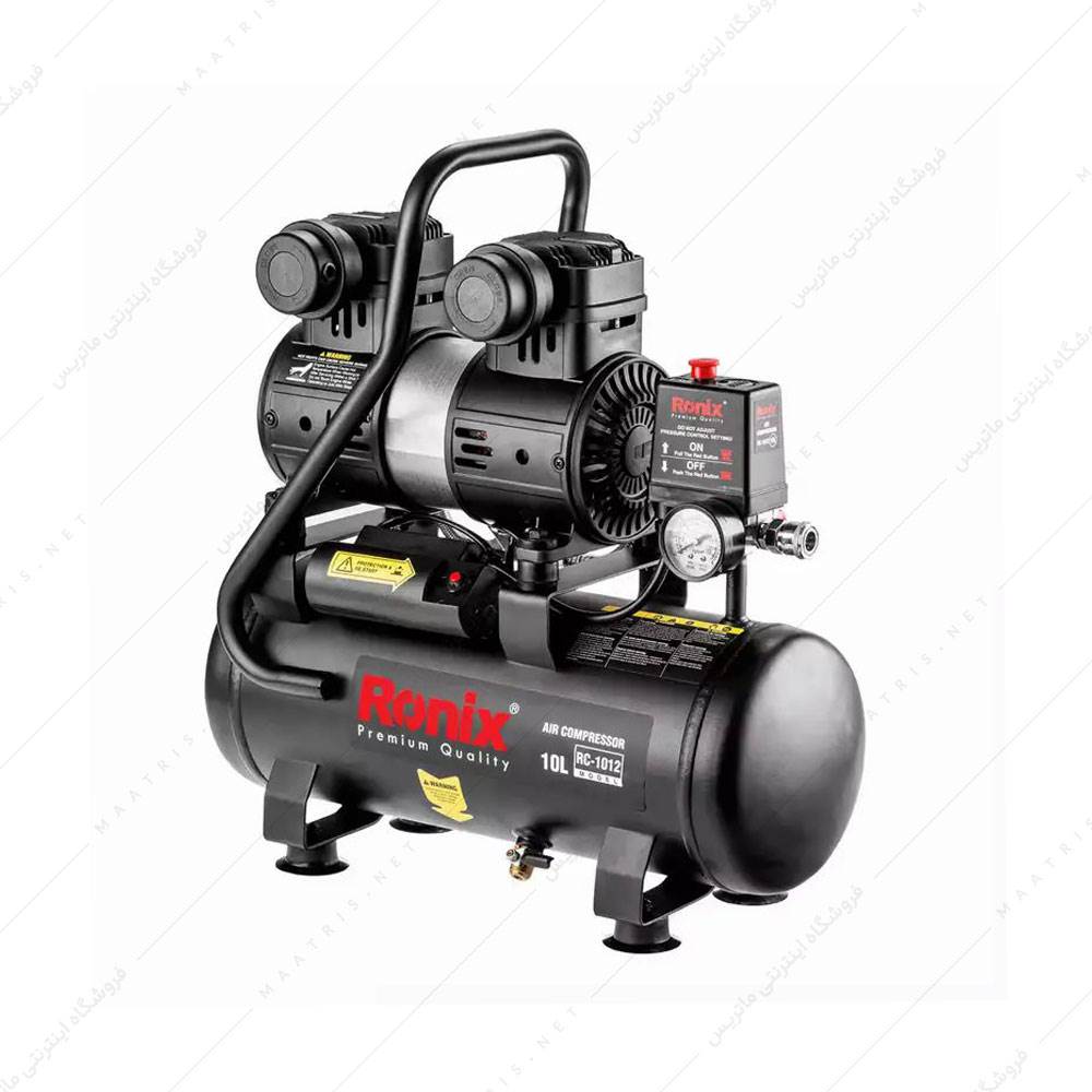 کمپرسور باد سایلنت - 10 لیتری کد RC-1012 برند رونیکس