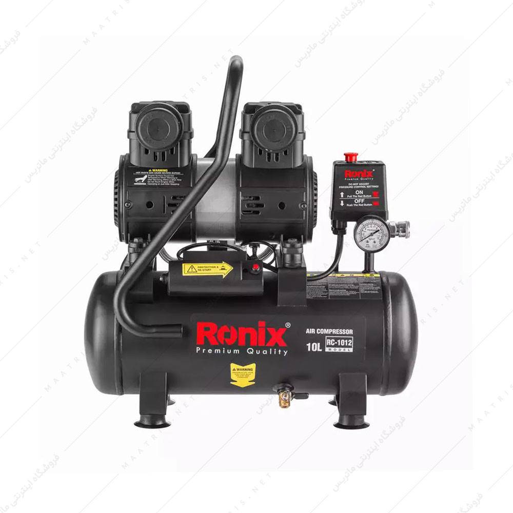 کمپرسور باد سایلنت - 10 لیتری کد RC-1012 برند رونیکس