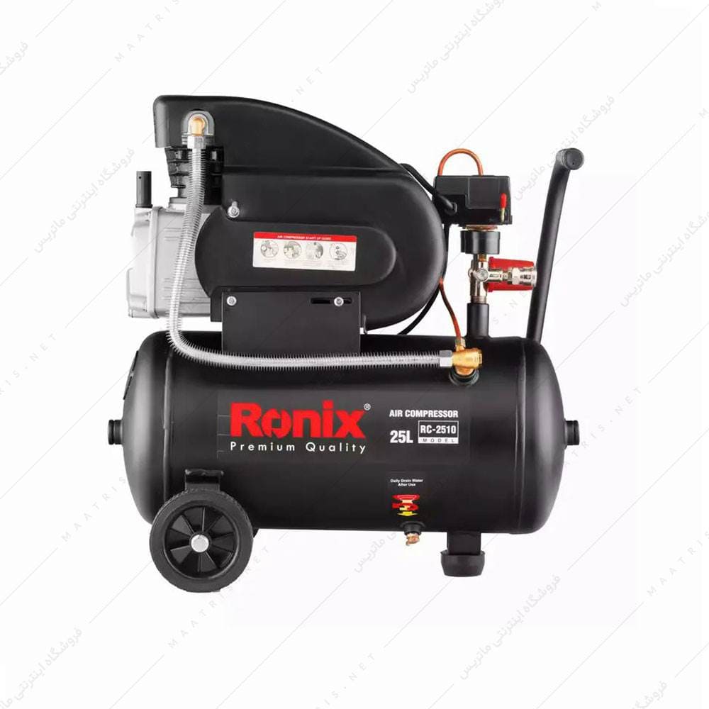 کمپرسور باد 25 لیتری کد RC-2510 برند رونیکس