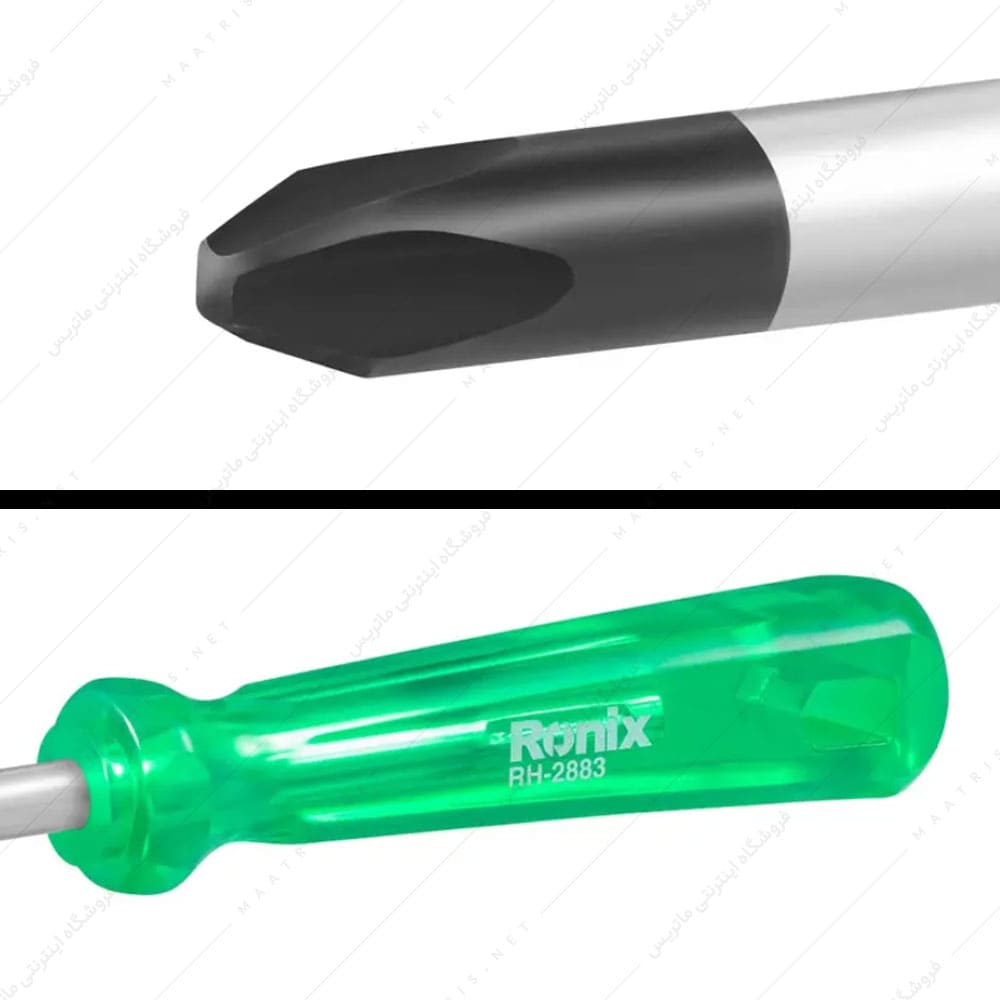 پیچ گوشتی 200×8 چهار سو کد RH-2883 برند رونیکس