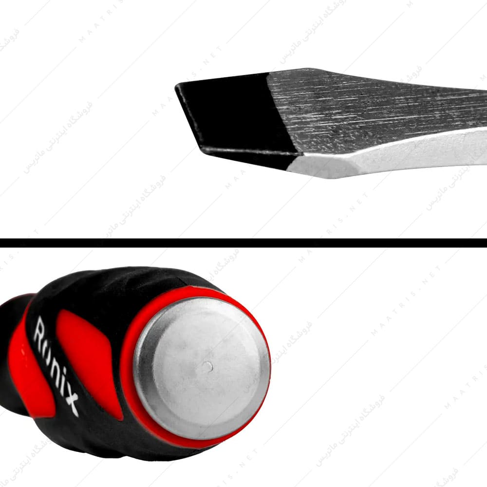 پیچ گوشتی دوسو سایز 150×6 دسته TPR کد RH-2968 برند رونیکس