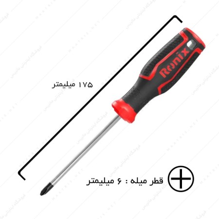 پیچ گوشتی چهارسو سایز 100×6 کد RH-2847 برند رونیکس