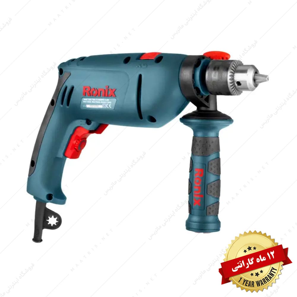 دریل برقی چکشی 13 میلی متر 810 وات کد 2210 برند رونیکس