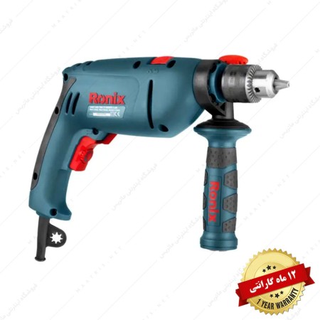 دریل برقی چکشی 13 میلی متر 810 وات کد 2210 برند رونیکس