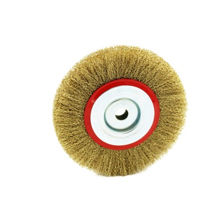 فرچه سیمی تخت افشان قطر 17.5سانت طلائی