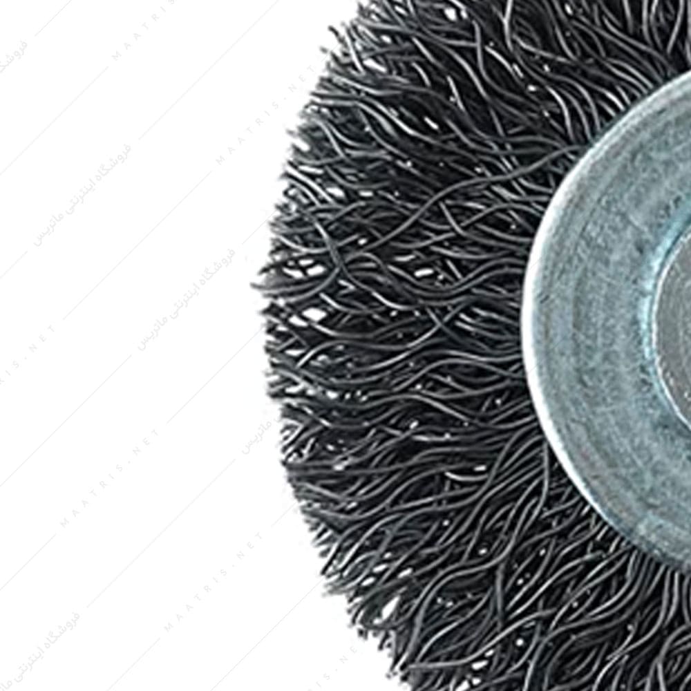 فرچه سیمی سردریلی تخت قطر 9 سانتیمتر برند صنعت برس