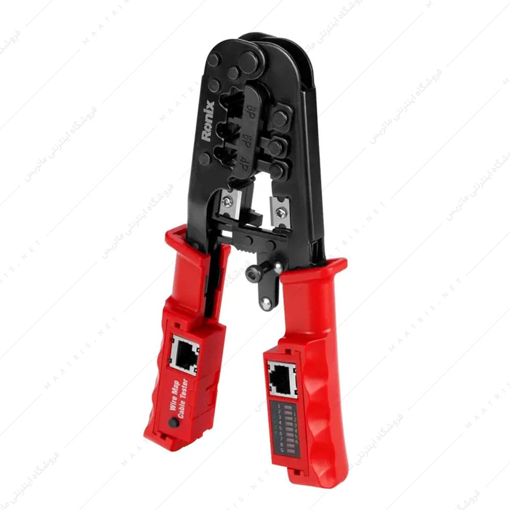 انبر سوکت زن و تستر شبکه و تلفن کد RH 1831 برند رونیکس