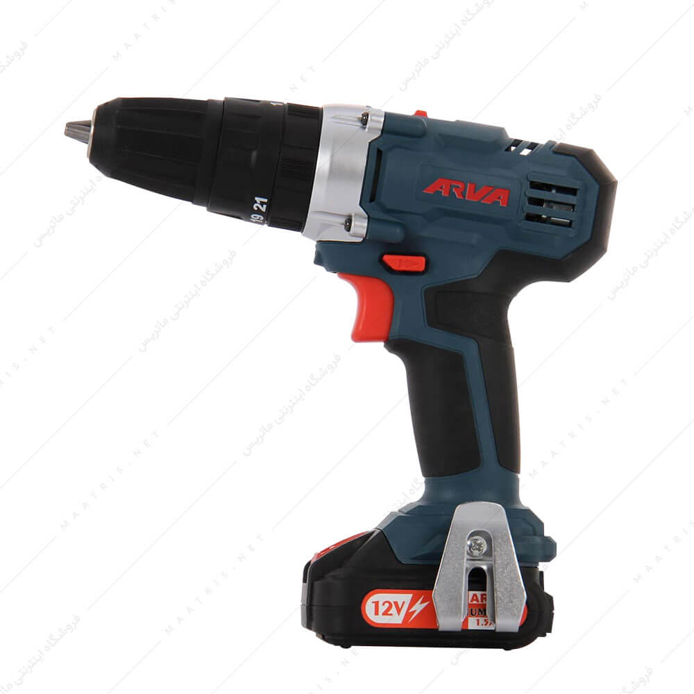 ‫دریل پیچ گوشتی شارژی 12‬ ولت کد 5802 برند آروا
